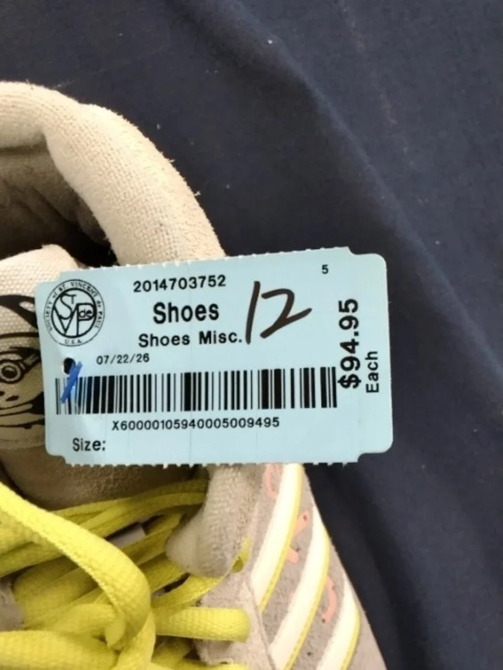 adidas Beige Suede High-Top Sneakers with Yellow Accents